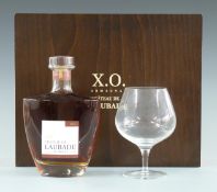 Chateau de Laubade XO Bas Armagnac, 700ml, 40% vol, in original wooden presentation case with brandy