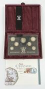 Royal Mint 1996 UK Silver Anniversary Collection in deluxe case, with certificate no 05652