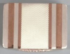 Hallmarked silver and gold pill or snuff box with engine turned decoration, Birmingham 1996 maker