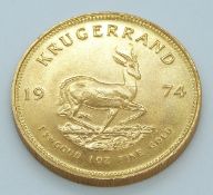 1974 1oz gold Krugerrand