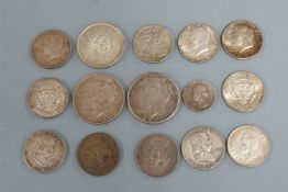 Two 1922 USA Liberty Dollars, further USA half dollars, Canadian examples etc, pre-1965,