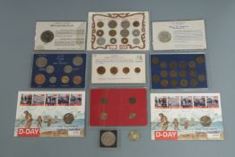 Ten uncirculated presentation pack coin sets