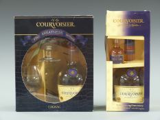 Two Courvoisier gift sets comprising Courvoisier VS cognac, 700ml, 40%, with Courvoisier VSOP