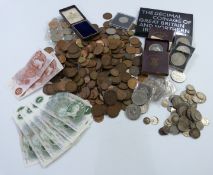 An amateur collection of UK with some overseas coinage George III onwards, small silver content,