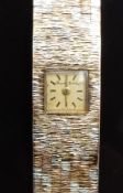Bueche Girod 9ct gold ladies wristwatch with gold hands and markers and champagne dial, on