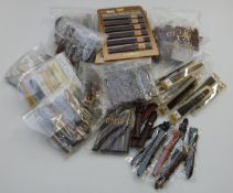 One-hundred-and-seventy-eight new leather wristwatch straps, some in original packaging.