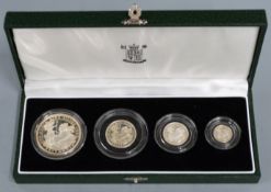 Royal Mint 1997 Silver Proof Britannia Collection, cased with certificate