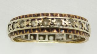 A 9ct gold eternity ring, 2.8g, size L