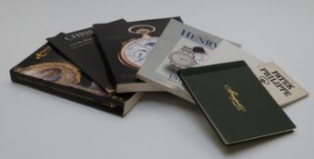 Fifty mainly watch and clock auction catalogues for Christie's, Sotheby's and Antiquorum and