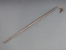 Novelty walking stick, the handle formed as a horse's head, no visible marks but possibly white