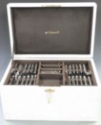 Christofle twelve place setting canteen of silver plated cutlery, in original case on five layers