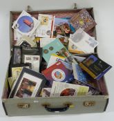 An extensive collection of largely European coin presentation packs, stamp first day coin covers