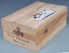 Case of twelve bottles of Chateauneuf du Pape Vieux Télégraphe 1995 red wine, 750ml, 12.5% vol,