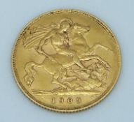 Edward VII 1909 gold half sovereign