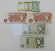 UK and Jersey banknotes to include Page £1 and Fforde ten shillings