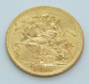 George V 1914 gold full sovereign