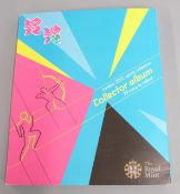Royal Mint London Olympics 2012, collection of 29 50p coins and a medallion, in presentation pack