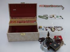 A collection of jewellery including earrings, opals, Charles Horner enamel pendant, gold earrings