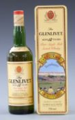 The Glenlivet 12 year old Single Malt Scotch Whisky, 700ml, in original presentation tin.