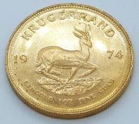 1974 1oz gold Krugerrand