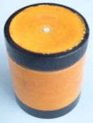 Continental turned wood Russian doll type nesting box, height of main box 6cm