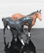 Two Beswick horses,