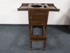 A Victorian commode wash stand