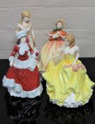 A set of four Royal Doulton china figurines from 