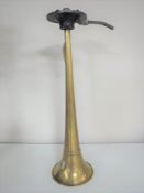 A vintage brass horn from a boat