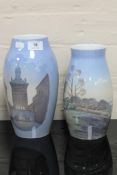 Two large Bing & Grondhal vases CONDITION REPORT: In good condition with no apparent