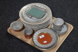 A tray of a set of six Royal Copenhagen Portraits of Old Copenhagen collector's plates together