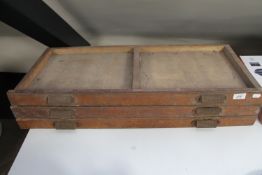 Three printers type drawers