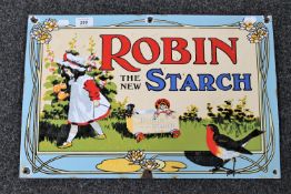 An enamelled sign, Robin,
