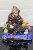 A Royal Doulton china figurine : The Potter, HN 1493, height 25 cm.