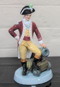 A Royal Doulton china figurine : Officer of The Line, HN 2733, height 24 cm.