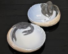 Two Royal Copenhagen dishes,