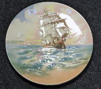 A Royal Doulton wall plaque, HMS Victory D 5957,
