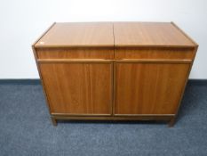A mid 20th century teak audio cabinet