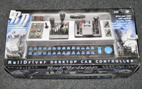 A boxed RD rail drivers desk top cab USB controller