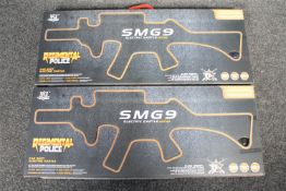 Two boxed Regimental Police SMG 9 water pellet guns
