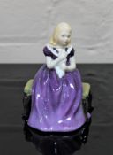 A Royal Doulton china figurine : Affection, HN 2236, height 12 cm.