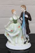 A Royal Doulton china figurine : Young Love, HN 2735, height 25 cm.