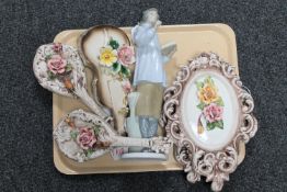 A Lladro figurine : Teacher Woman (a/f), model 5048, height 38 cm,