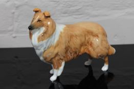 A Beswick china figurine : Collie - Lochinvar of Ladypark, model 1791, gloss, height 15 cm.