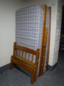 A pair of pine 3' beds with interiors