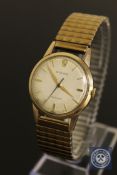 A gents vintage 9ct gold Rolex Precision centre seconds wristwatch CONDITION REPORT: