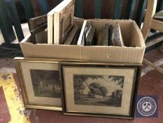 A box of continental school oils,