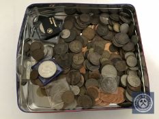 A collection of pre decimal coins to include Victorian and other silver coins