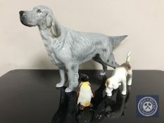 A Beswick figure of a grey setter,