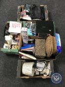 Six boxes of sundries - Ego hair care kits, hand dryer,